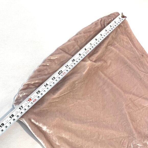 ~ NEW* Anthropologie Lg Tilda Strapless Top Velvet, Lt Mauve Muted Grayish Blush - Picture 5 of 15